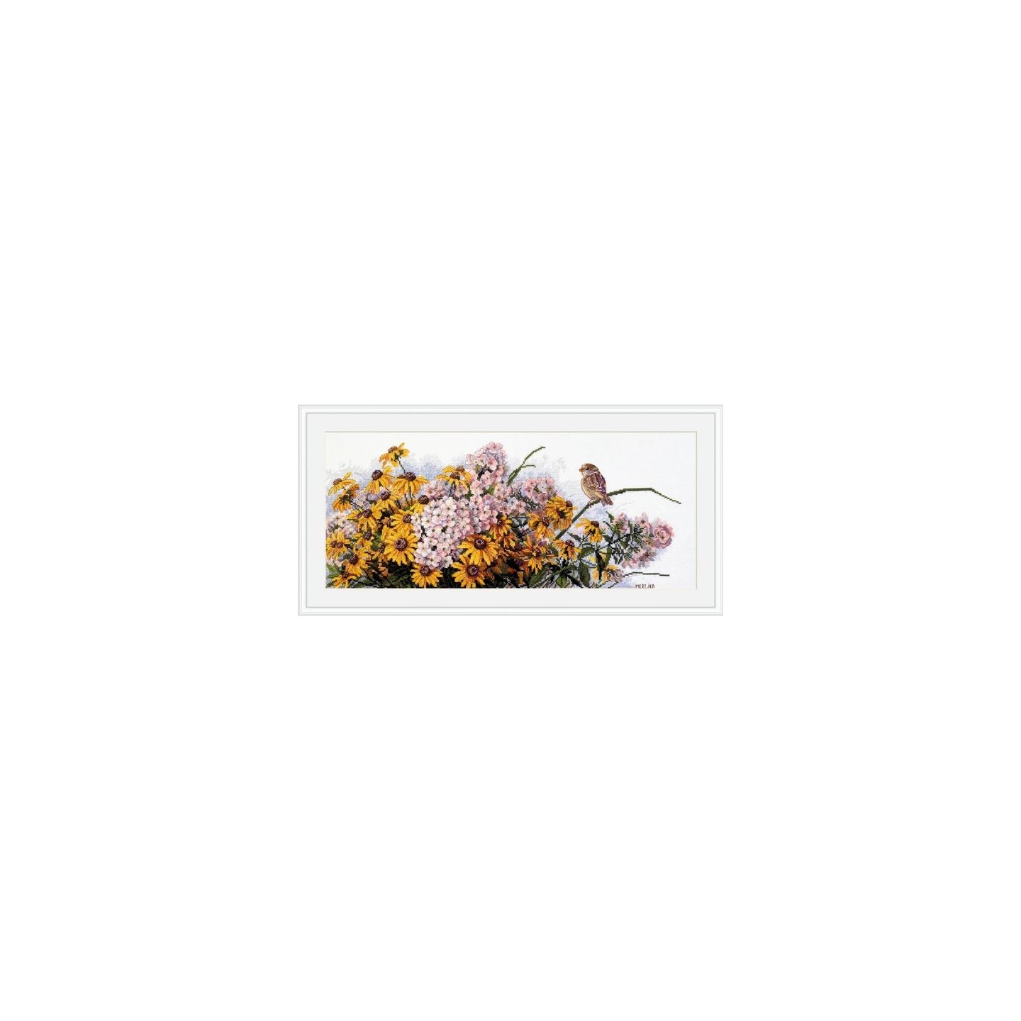 Merejka Embroidery kit Black Eyed Susans and Phlox