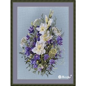 Merejka Borduurpakket "De Witte Zwaardlelie"
