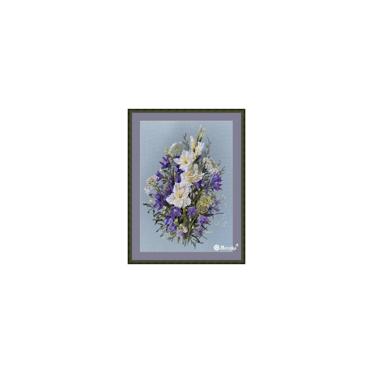 Merejka Embroidery kit Cross-stitch "The White Sword Lily"