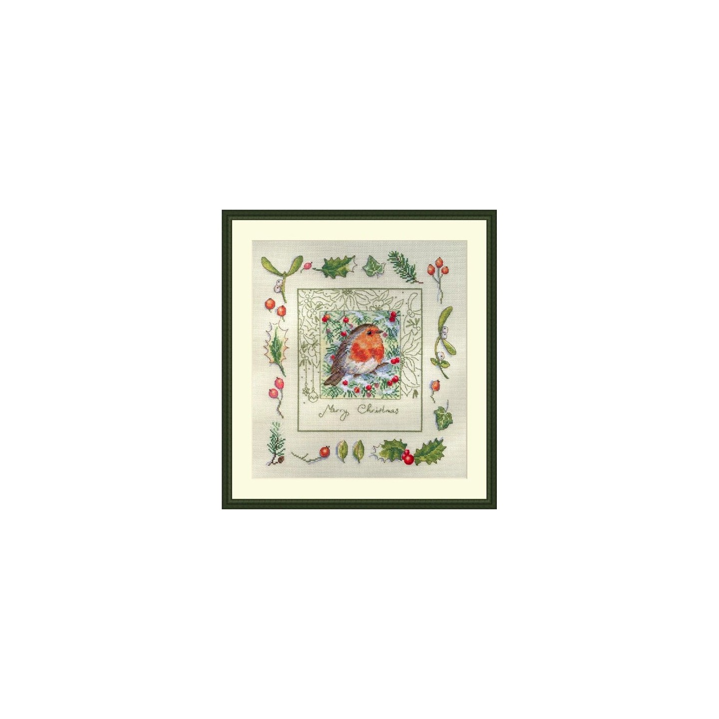Merejka Embroidery kit The Christmas Robin