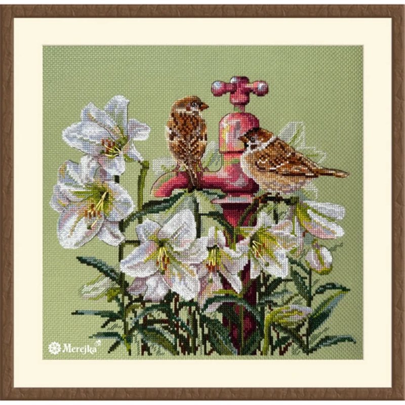 Embroidery kit Among the Lilies Embroidery kit Among the Lilies