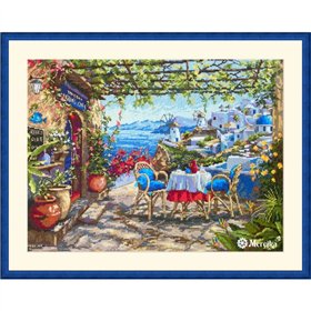 Merejka Stickset über die Santorin.