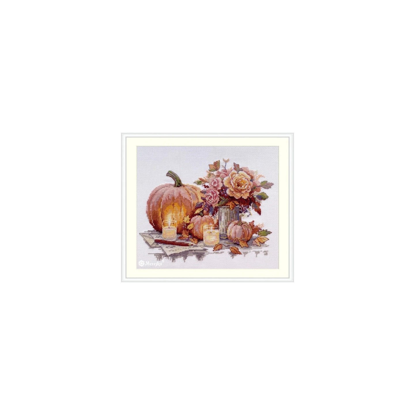 Merejka Kit de broderie « Nature morte aux citrouilles »