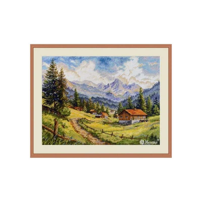 Embroidery kit The Chamonix Valley Embroidery kit The Chamonix Valley