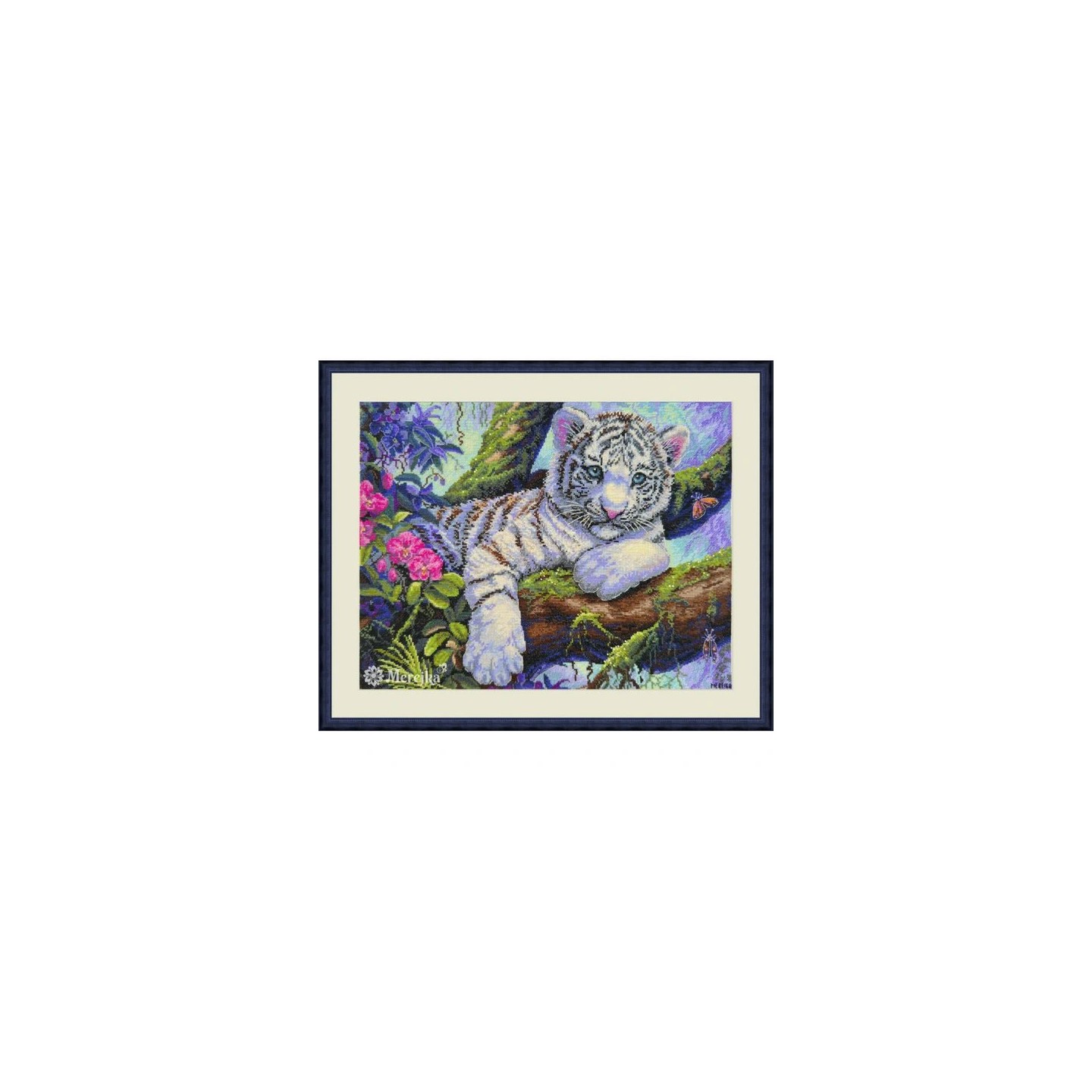 Merejka Kit de broderie « Tigre blanc »
