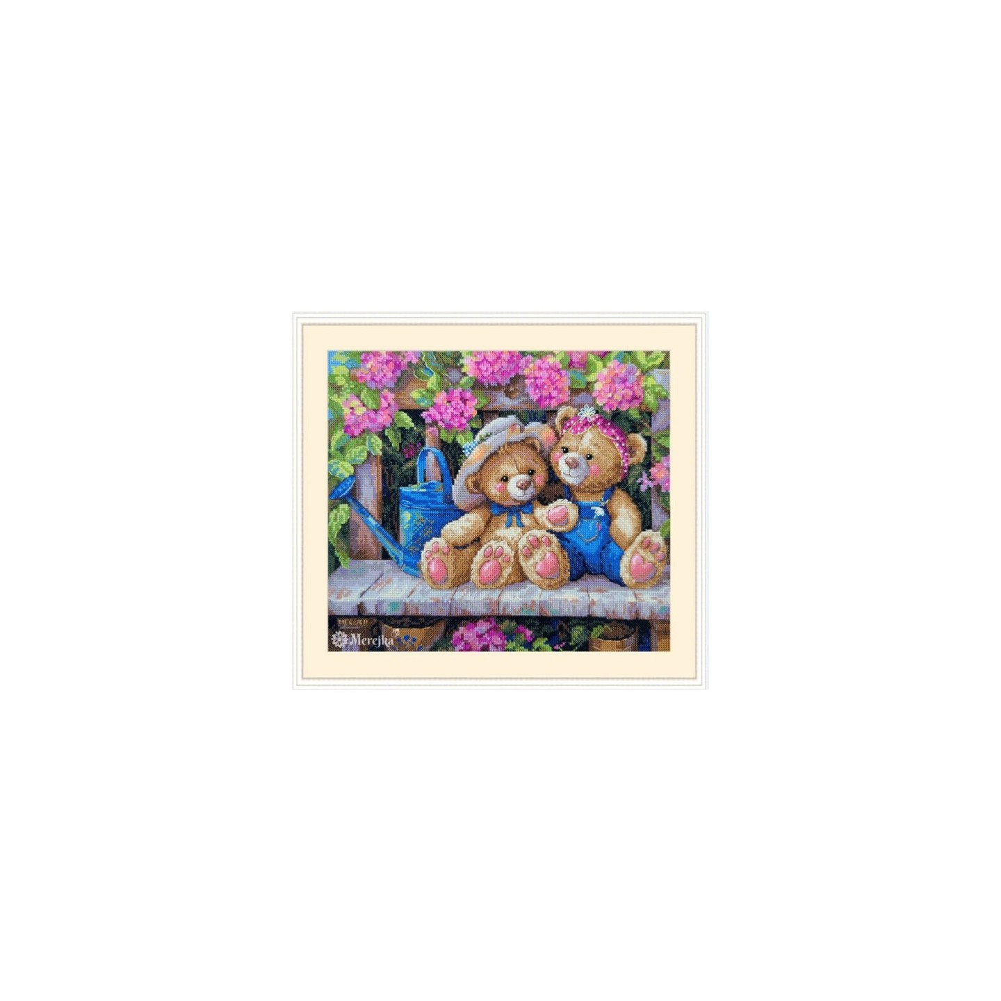 Merejka Kit de broderie Amis du jardin