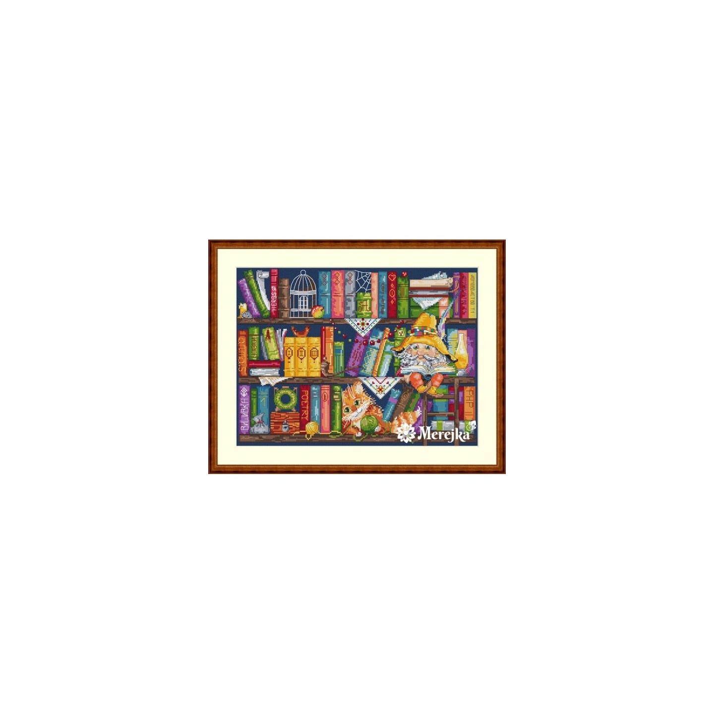 Merejka Embroidery kit Book Shelf