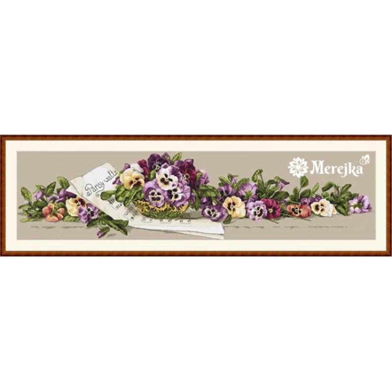 Kit de broderie Valse des pensées Kit de broderie Valse des pensées
