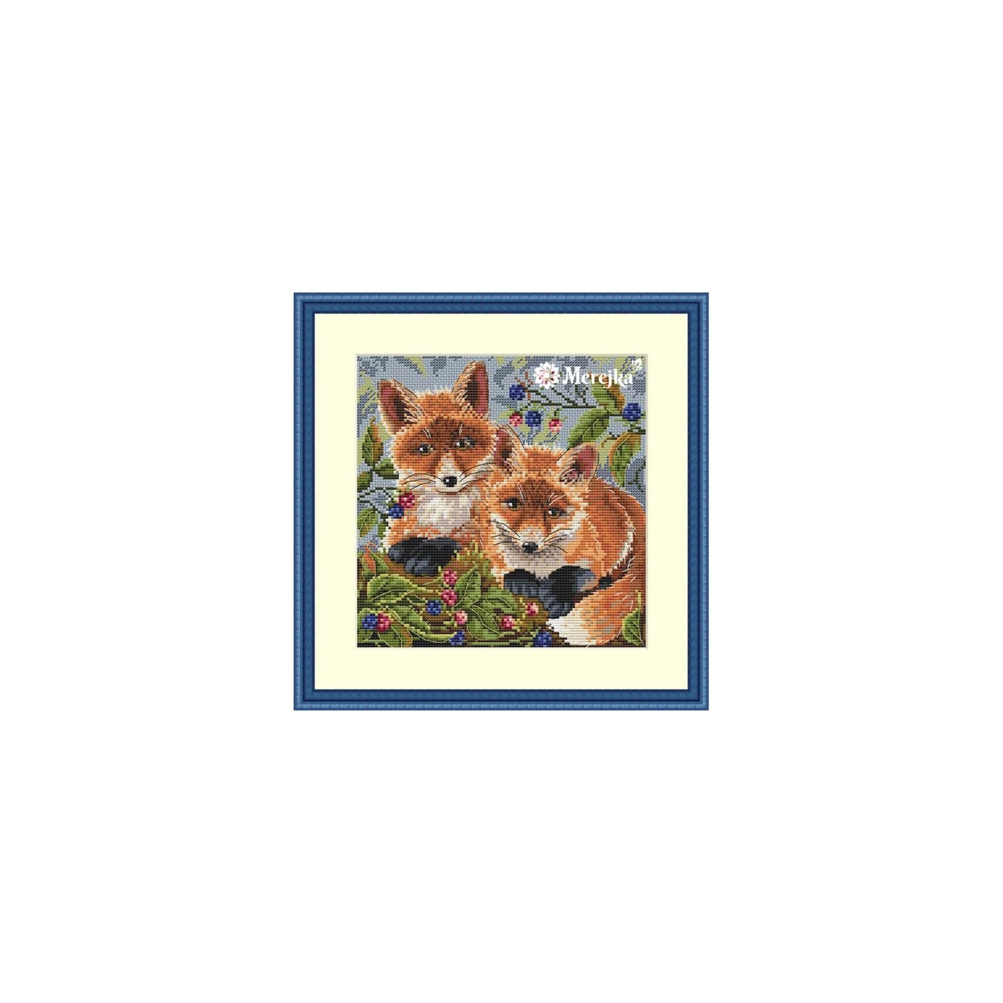 Merejka Embroidery kit Foxes
