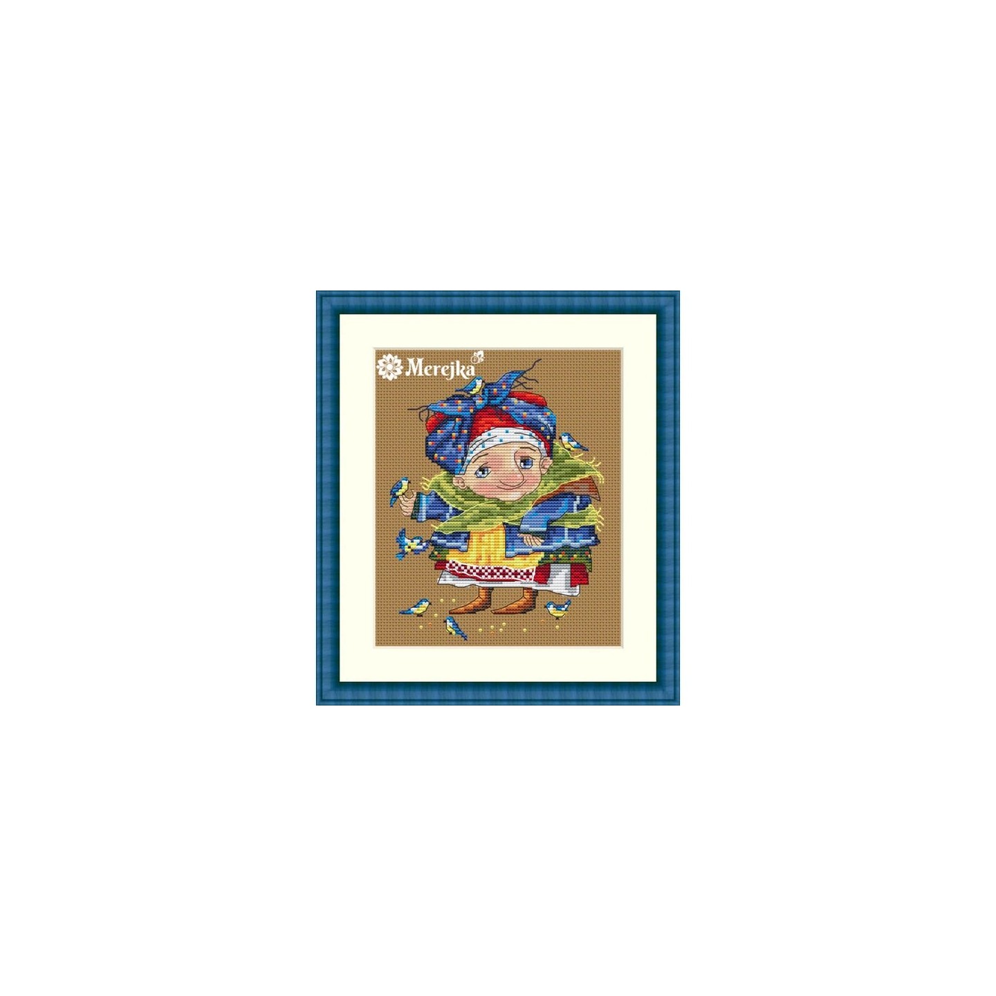 Merejka Embroidery kit Blue Titmouse