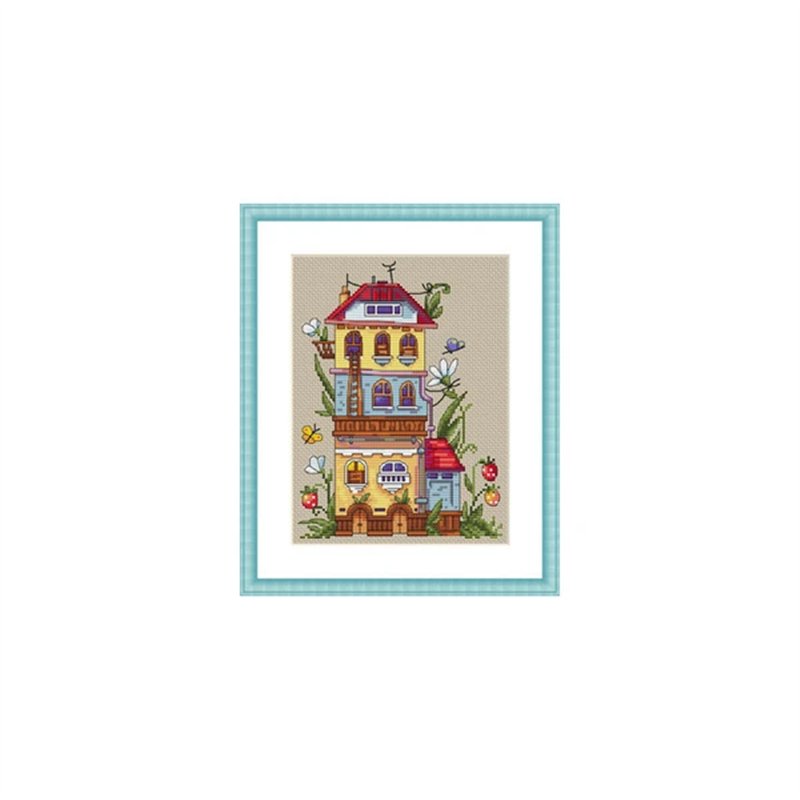 Kit de broderie Maison d'été Kit de broderie Maison d'été