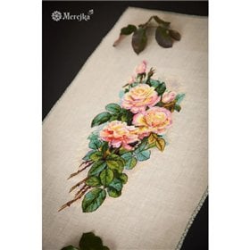 Merejka Borduurpakket Vintage rozen