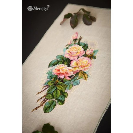 Merejka Borduurpakket Vintage rozen