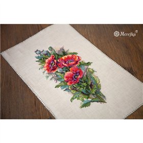 Merejka Embroidery kit Vintage Poppies