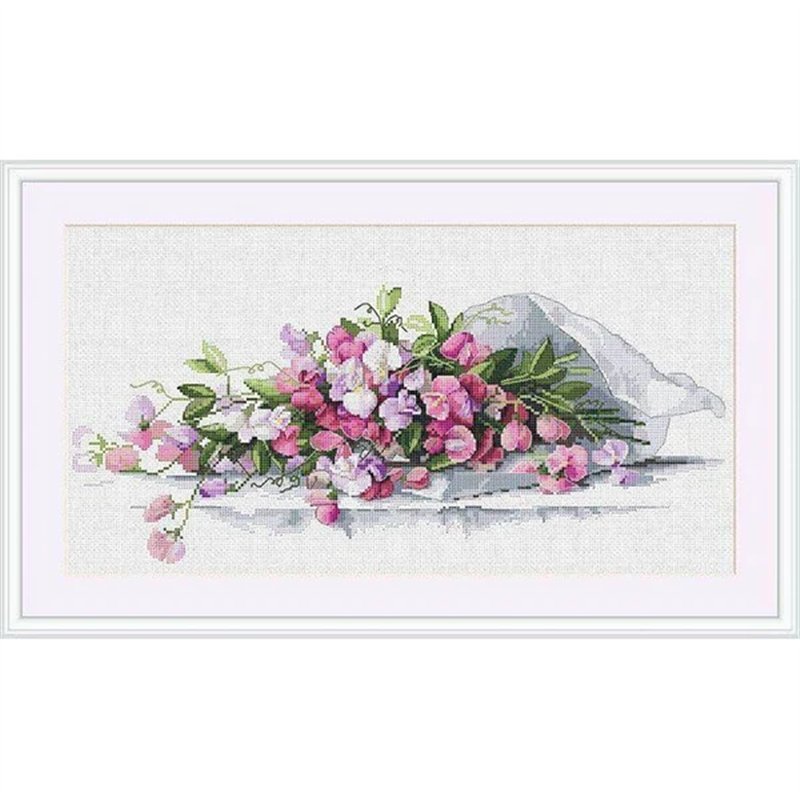 Embroidery kit Sweet Pea