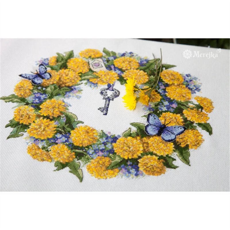Kit de broderie Couronne de pissenlits Kit de broderie Couronne de pissenlits