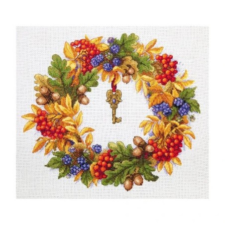 Merejka Kit de broderie Couronne d'automne