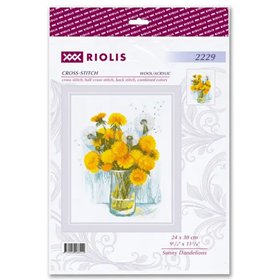 Embroidery kit Sunny Dandelions Embroidery kit Sunny Dandelions