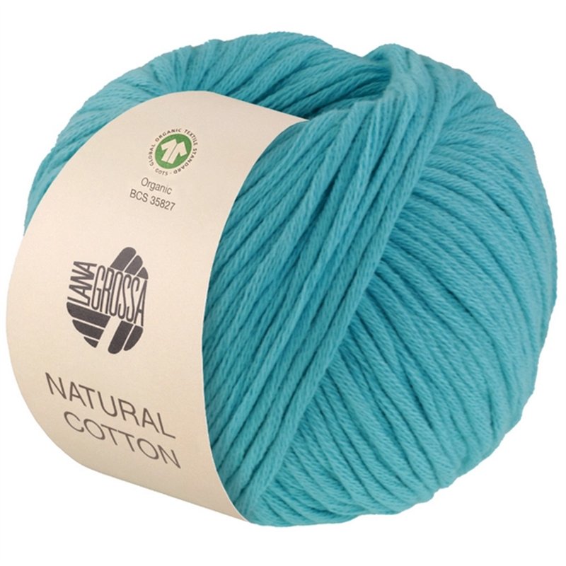 Natural Cotton Gots Turquiose 16 Natural Cotton Gots Turquiose 16