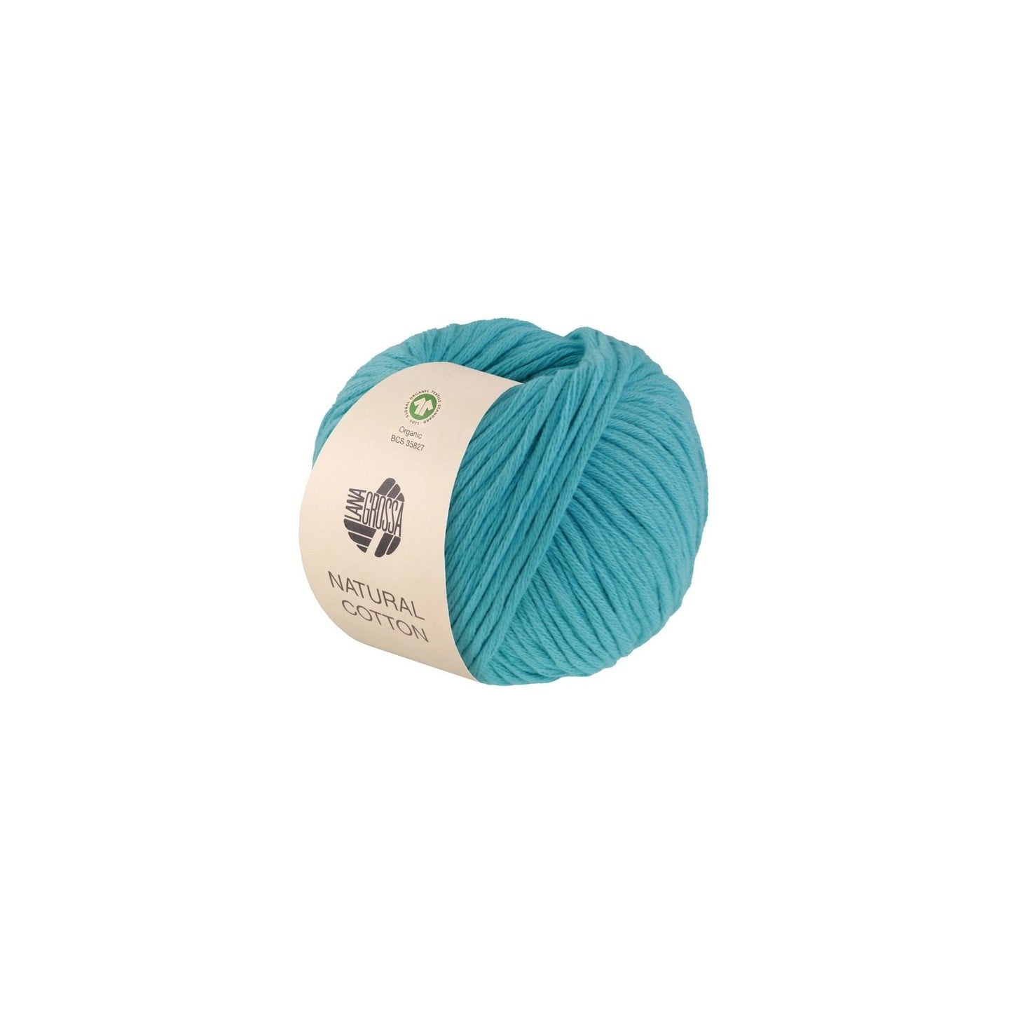 Natural Cotton Gots Turquoise 16