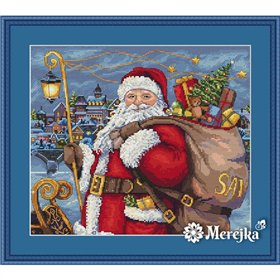 Kit de broderie Le Père Noël arrive