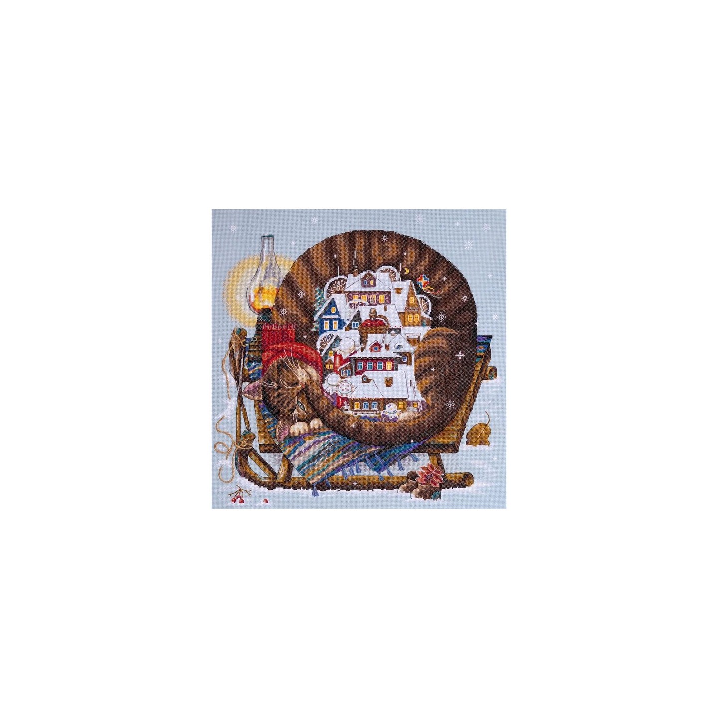 Embroidery kit Cozy Winter