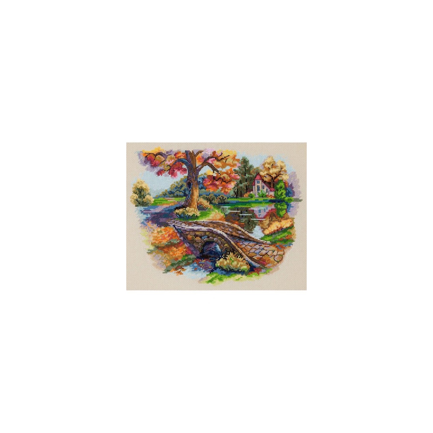 Kit de broderie Paysage d'automne