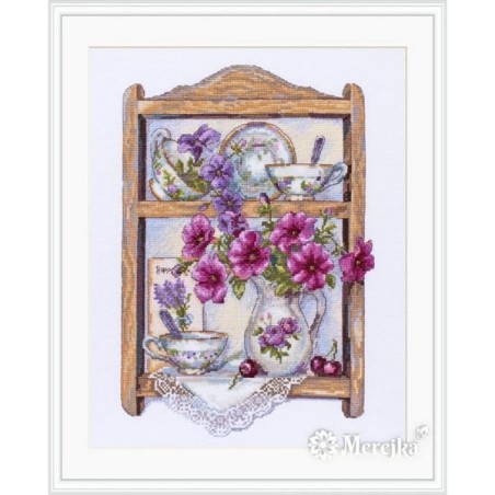 Embroidery kit Petunias