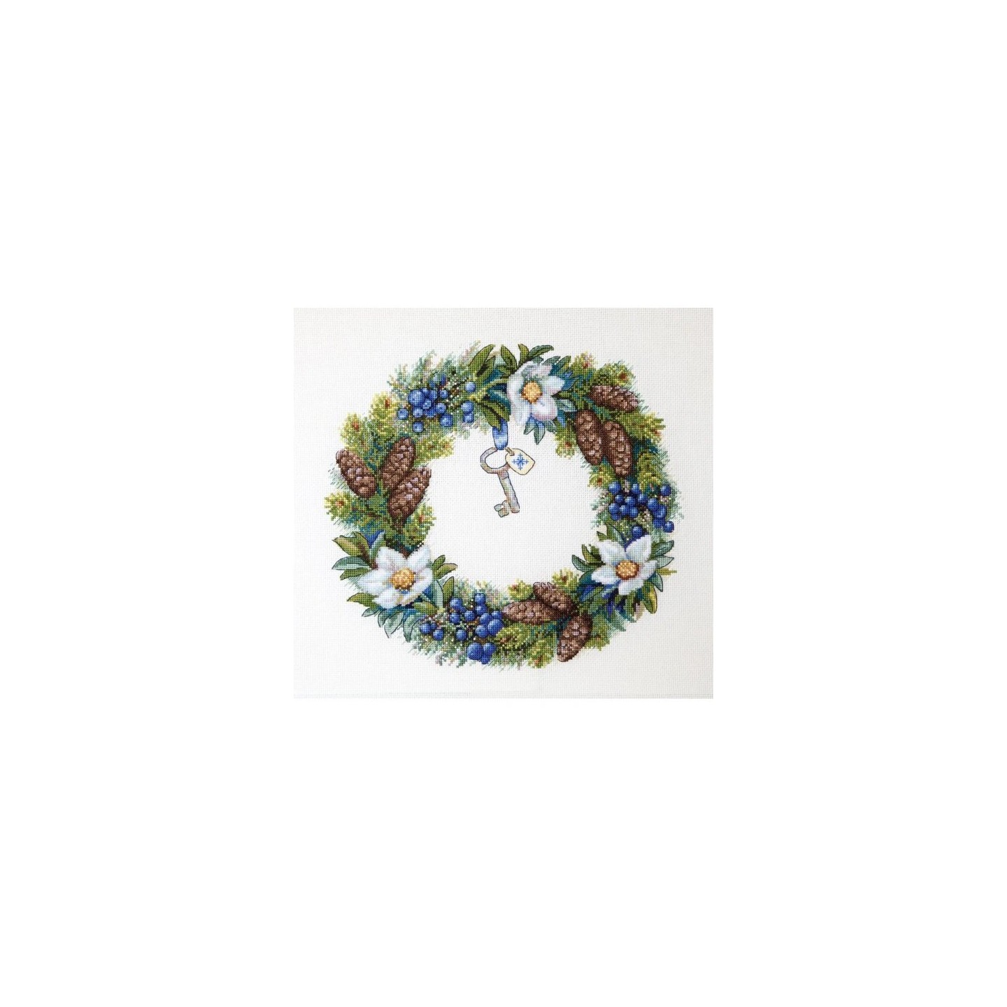 Embroidery kit Winter Wreath