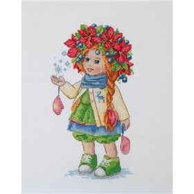 Borduurpakket Wintermeisje