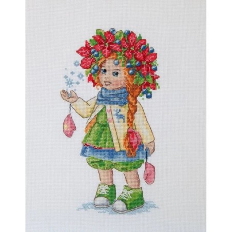 Borduurpakket Wintermeisje