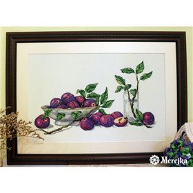 Kit de broderie Prunes sucrées