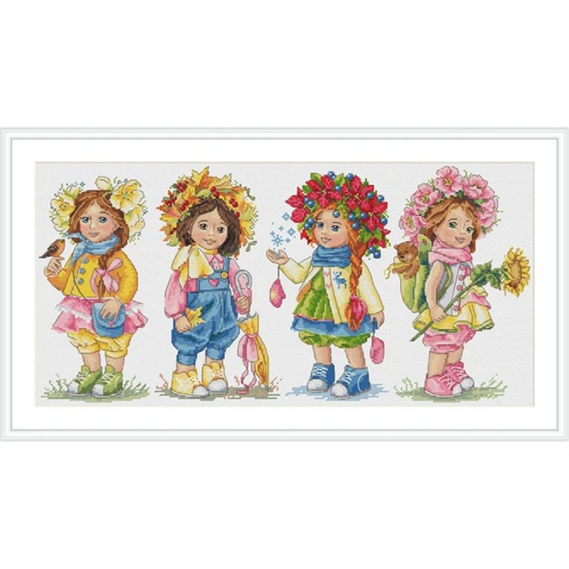 Kit de broderie Sœurs Kit de broderie Sœurs