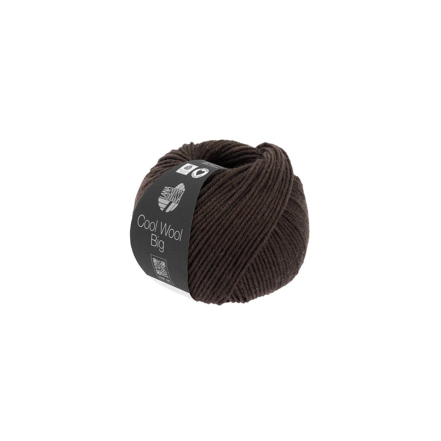 Lana Grossa Cool Wool Big zwartbruin 1020