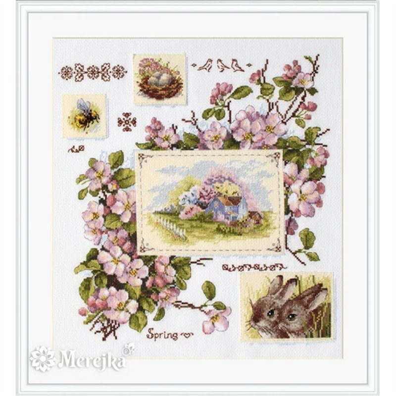 Stickset über die Frühlings-Sampler