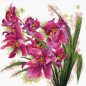 Embroidery kit Lovely Orchids