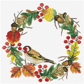 Kit de broderie Couronne d'automne