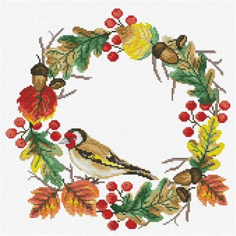 Borduurpakket Herfstkrans