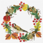 Kit de broderie Couronne d'automne