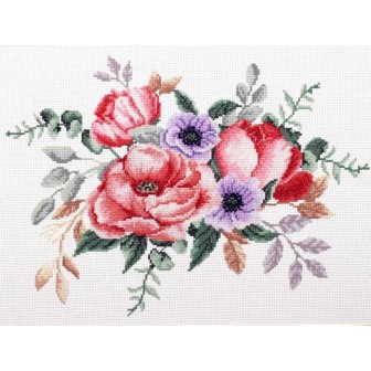 Stickset Eleganter Blumenstrauß