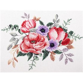 Stickset Eleganter Blumenstrauß