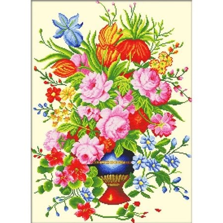 Embroidery kit Elegant Floral Arrangement