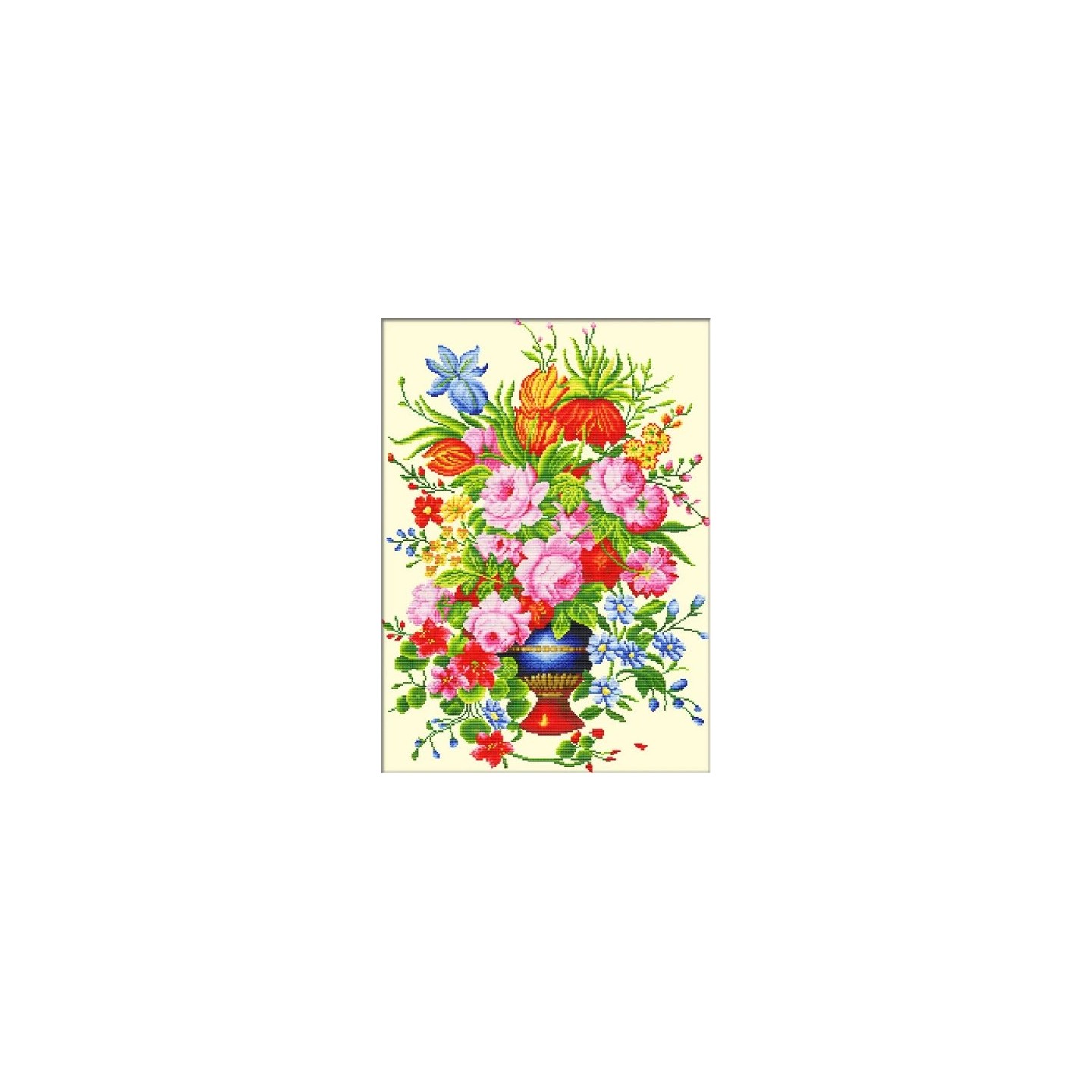 Stickset Elegantes Blumenarrangement