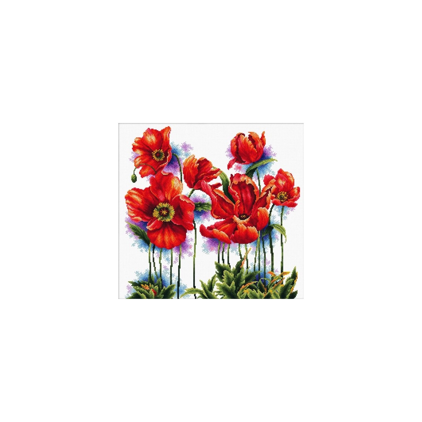 Embroidery kit Lovely Poppies