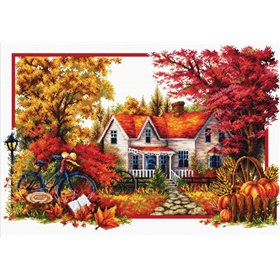 Borduurpakket De herfst komt
