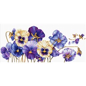 Borduurpakket Paarse viooltjes