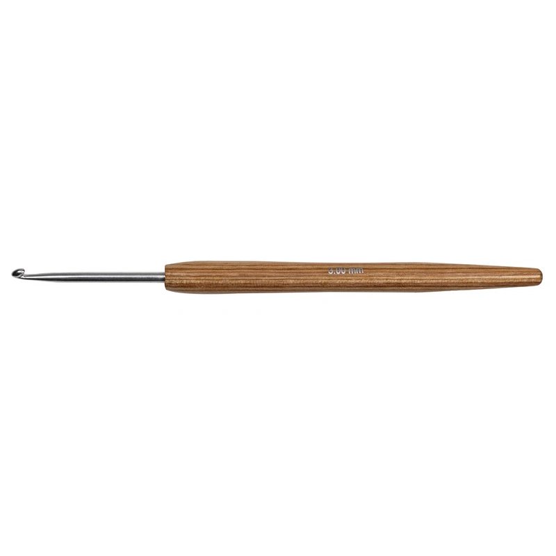 Crochet poignée en bois 3 mm Crochet poignée en bois 3 mm