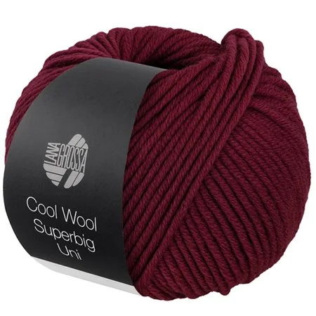 Cool Wool Superbig Uni Wijnrood 06