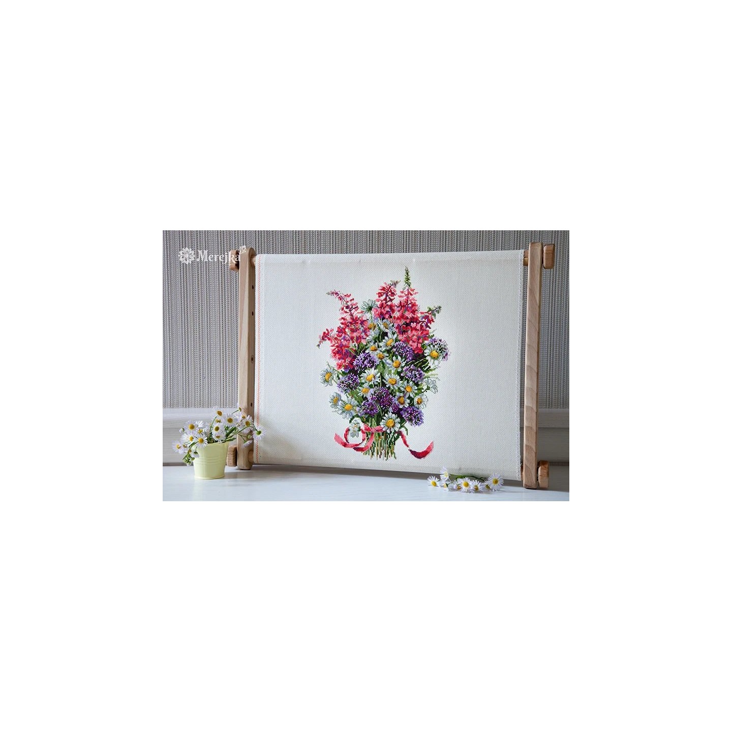 Kit de broderie Le bouquet des champs