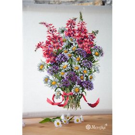 Embroidery kit The field bouquet